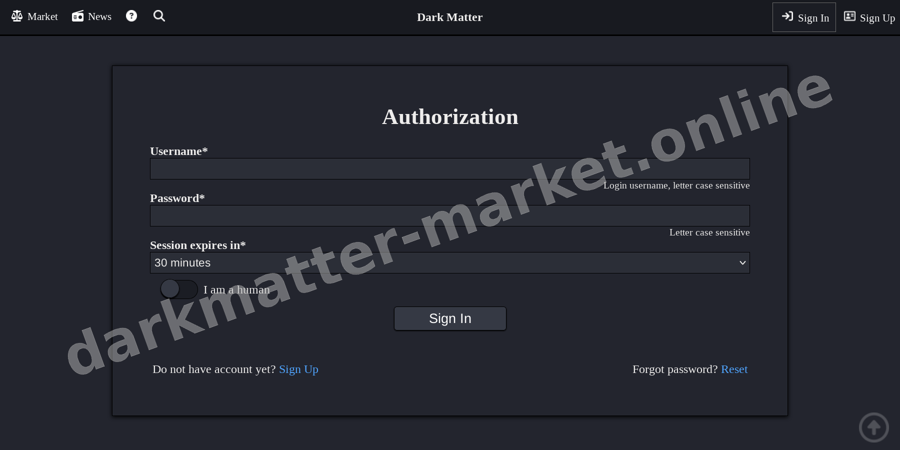 User Login Interface